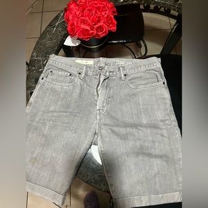 Gap Men’s, SLIM DENIM Jean SHORTS, waist 33, preowned, stain on right thigh